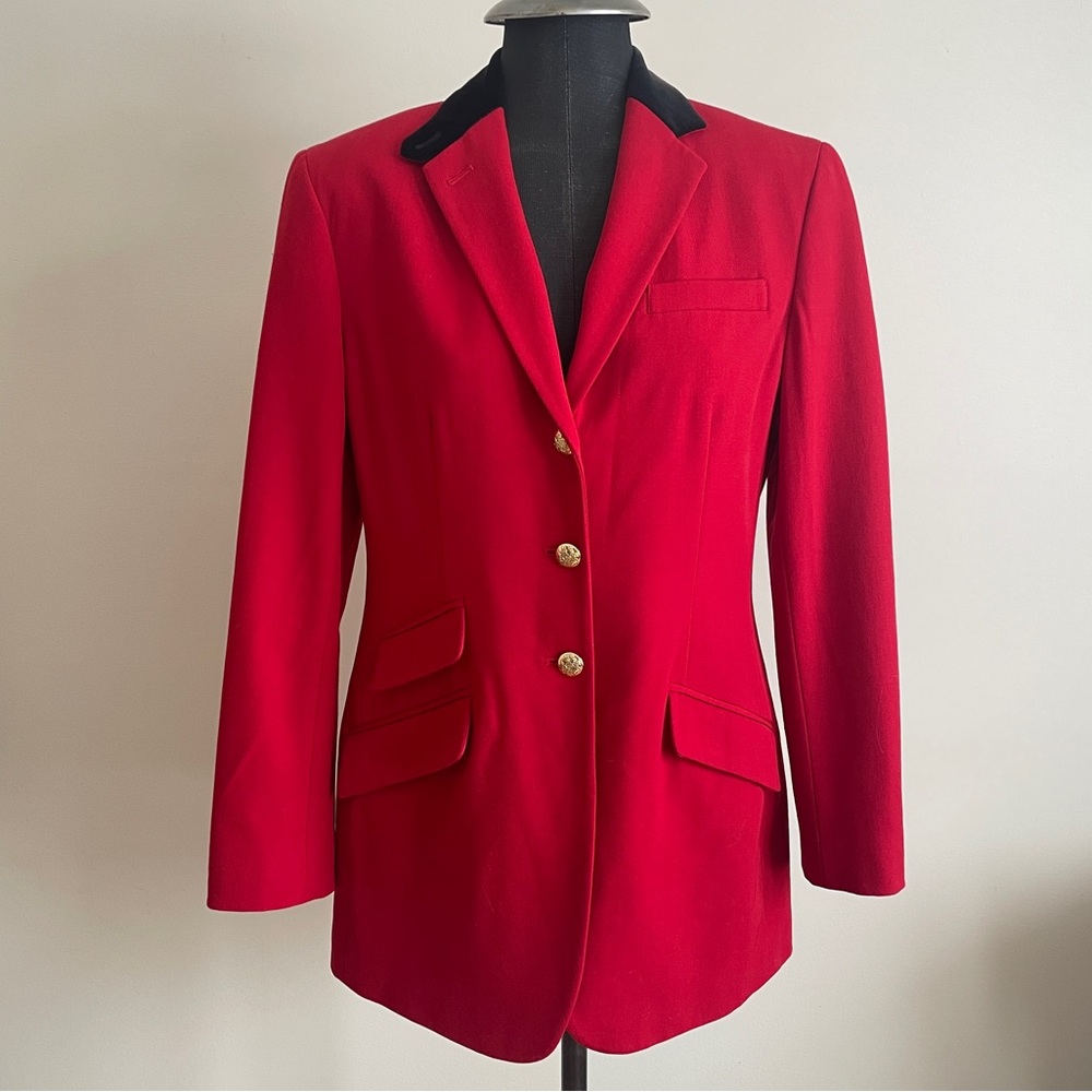 Vintage Lauren Ralph Lauren wool blend riding jacket size medium